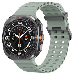 imoshion Bracelet Ocean en silicone Samsung Galaxy Watch Ultra (2024/2025) - Grayish Green