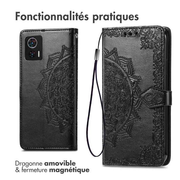 imoshion Etui de télephone Mandala Motorola Edge 30 Neo - Noir
