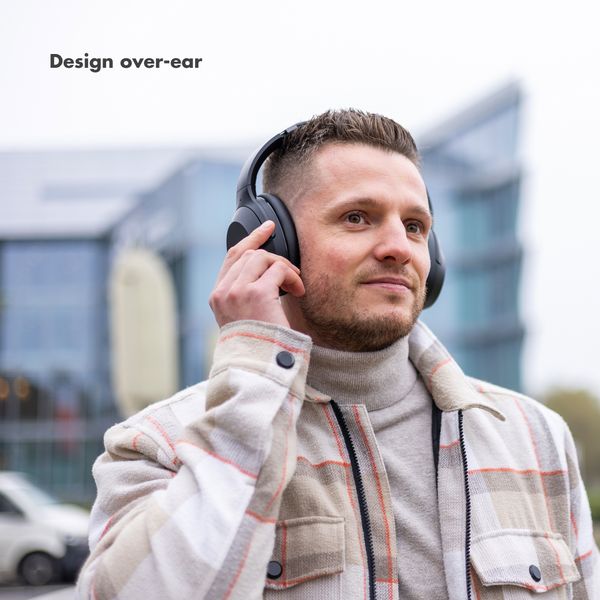 Selencia Casque sans fil Urban Play - Réduction active du bruit - Avec étui de rangement - Midnight Black