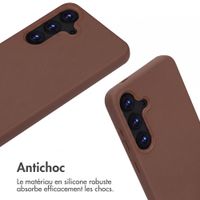 imoshion Coque en silicone avec cordon Samsung Galaxy S25 - Marron