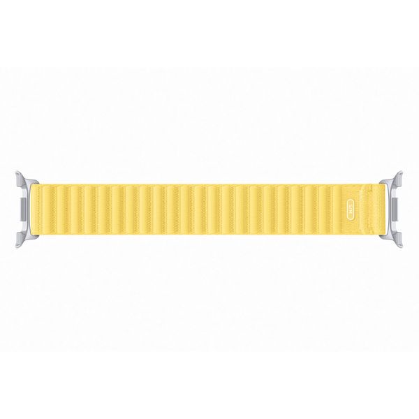 Samsung Bracelet en tissu original Samsung Galaxy Watch 9 (40/44mm) / Watch 8 (40/44mm) / Classic (46mm) - Taille S/M - Jaune