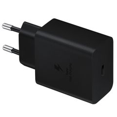 Samsung Adaptateur de charge USB-C Super Fast Charging original en emballage d'usine - 45 watts - Noir