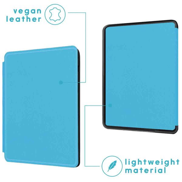 imoshion Étui de liseuse portefeuille Slim Hard Amazon Kindle (2024) / Amazon Kindle (2022) 11th gen - Bleu clair