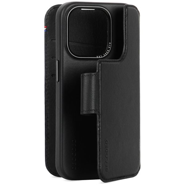 Decoded Portefeuille détachable 2 en 1 en cuir Apple iPhone 15 Pro - Noir
