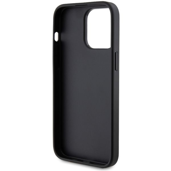 Guess Coque 4G Metal Logo Glitter Apple iPhone 15 Pro Max - Noir