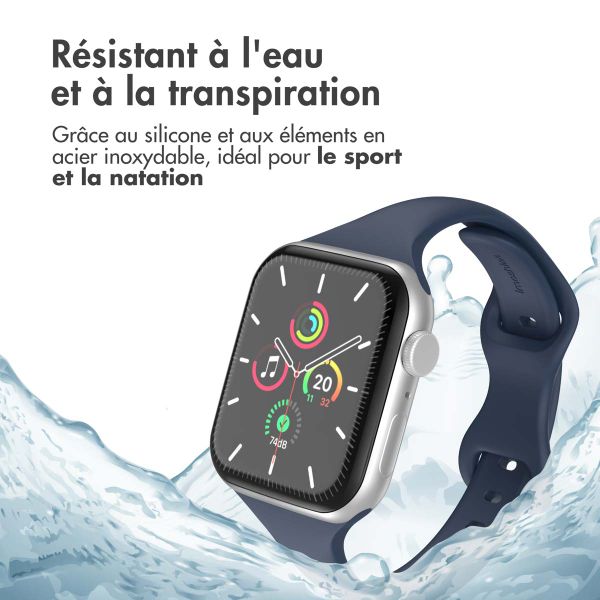 imoshion Bracelet slim en silicone Apple Watch | 44/45/46/49 mm - Navy Blue