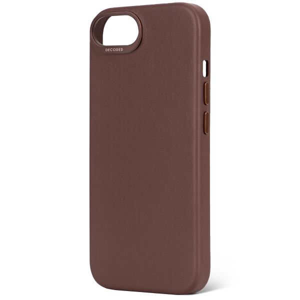 Decoded Coque en cuir Apple iPhone 17e / 16e - Chocolate Brown