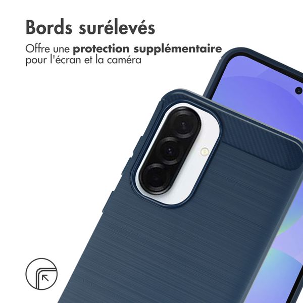imoshion Coque Brushed Samsung Galaxy A37 (5G) - Bleu foncé