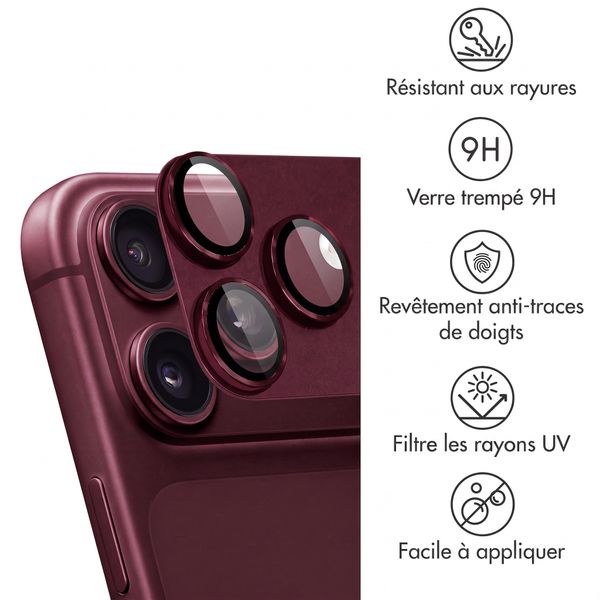 imoshion Protection caméra en verre lot de 2 Apple iPhone 18 Pro / 17 Pro - Plum