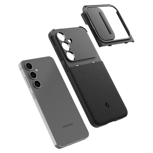 Spigen Coque Optik Armor Camera slider Samsung Galaxy S24 FE - Noir
