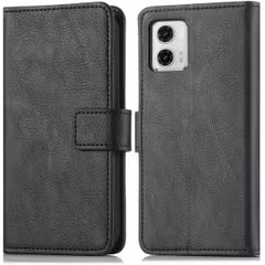 imoshion Étui de télephone portefeuille de luxe Motorola Moto G73 - Noir