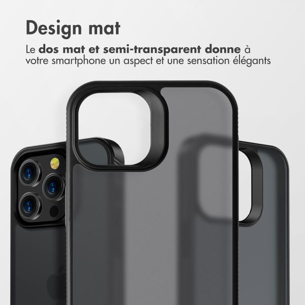 Accezz Coque Givrée Robuste Apple iPhone 14 Pro - Noir