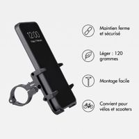 imoshion Support de téléphone en aluminium pour vélo - Léger - Universel - Noir