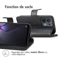 imoshion Étui de télephone portefeuille de luxe Oppo Reno 8 5G - Noir