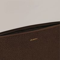 Selencia Housse laptop teddy 13-14 pouces - Choco Brown