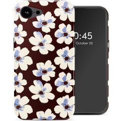 Selencia Coque arrière Vivid avec MagSafe Apple iPhone 17e / 16e - Choco Flower Pop