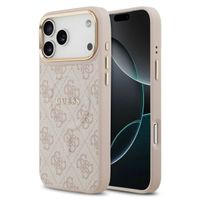 Guess Coque MagSafe Classic avec logo 4G Apple iPhone 17 Pro - Rose