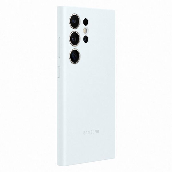 Samsung Original Coque en silicone Samsung Galaxy S24 Ultra - White