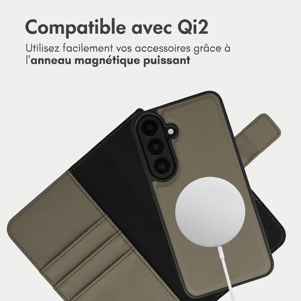 imoshion Étui portefeuille luxe 2-en-1 amovible Samsung Galaxy S26 FE - Vert