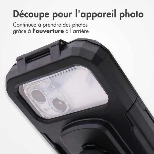 imoshion Support de téléphone premium pour vélo - Résistant aux éclaboussures - Rotation à 360° - Universel - Noir