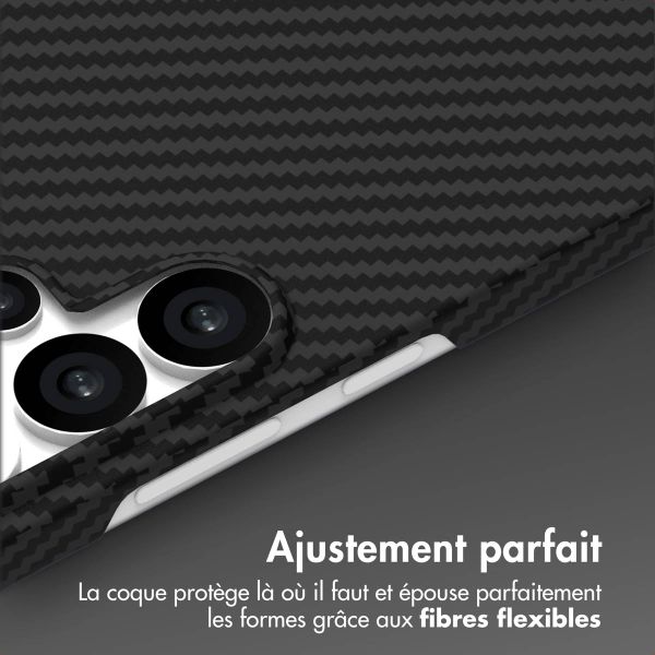 Accezz Coque Kevlar® MagSafe Samsung Galaxy S25 Ultra - Noir