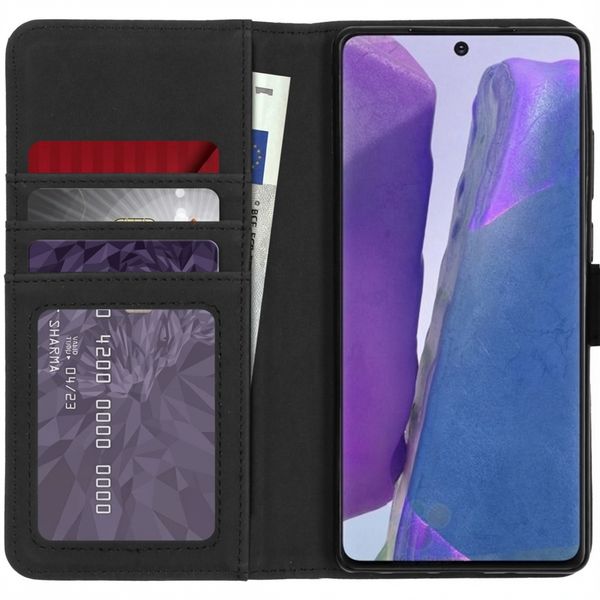 imoshion Étui de télephone portefeuille de luxe Samsung Galaxy Note 20 - Noir