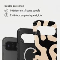 Selencia Coque arrière Vivid avec MagSafe Google Pixel 11 Pro - Art Wave Black