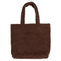 Selencia Sac Fourre-tout Zaya - Teddy Sac Ordinateur 16 pouces - Choco Brown
