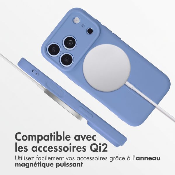 imoshion Coque Couleur avec MagSafe Apple iPhone 18 Pro / 17 Pro - Bleu