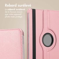 imoshion Coque tablette rotatif à 360° Samsung Galaxy Tab S10 Plus / Tab S9 FE Plus / Tab S9 Plus - Rose