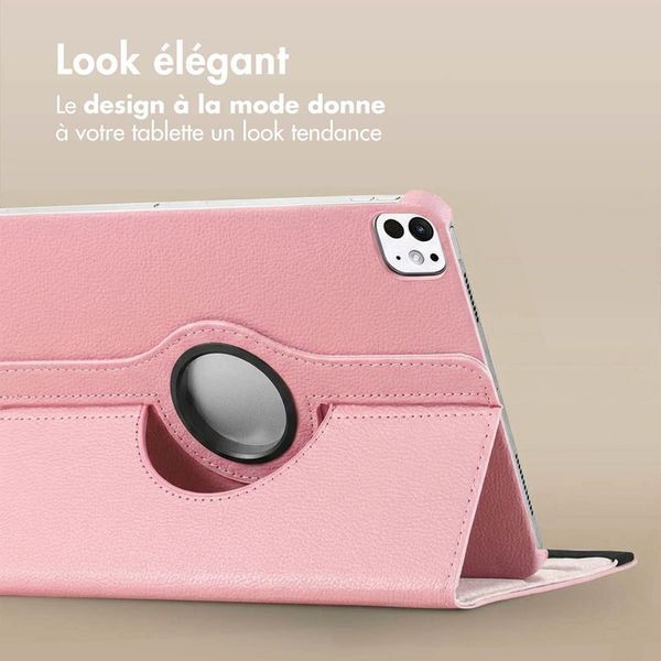 imoshion Coque tablette rotatif à 360° Apple iPad Pro 13 (2025) M5 / (2024) M4 - Rose