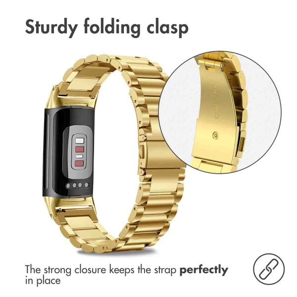imoshion Bracelet en acier Fitbit Charge 5 - Doré