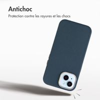Accezz Coque arrière Mesh avec MagSafe Apple iPhone 15 - Bleu foncé