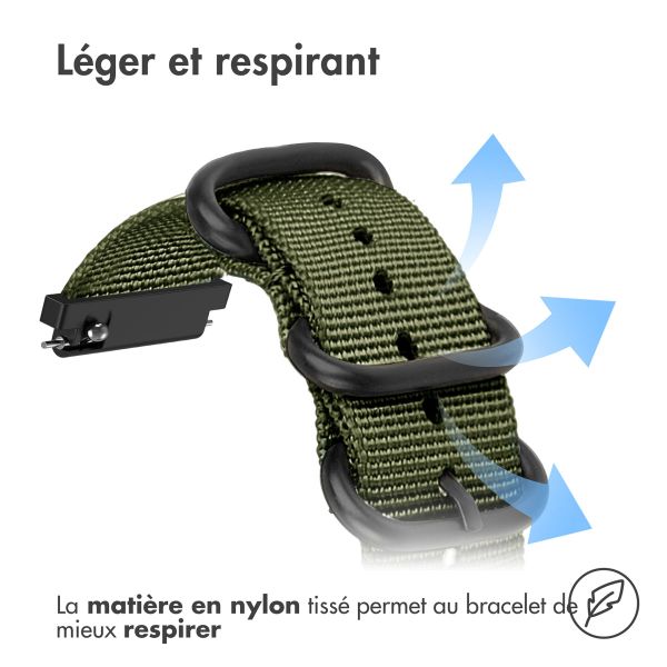 imoshion Bracelet robuste en nylon  - Connexion universelle 20 mm - Vert