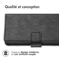 imoshion Étui de télephone portefeuille de luxe Samsung Galaxy S22 Ultra - Noir