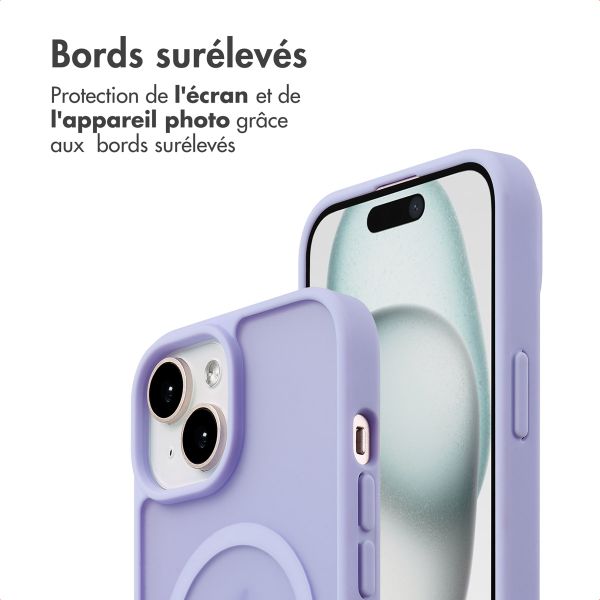 imoshion Coque Color Guard avec MagSafe Apple iPhone 15 - Lilas