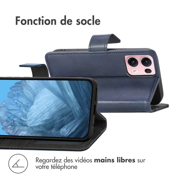 imoshion Étui de télephone portefeuille de luxe Oppo Reno 13 Pro - Bleu foncé