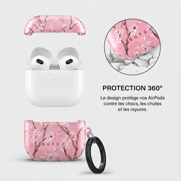 Burga Coque rigide Apple AirPods 4 - Sakura
