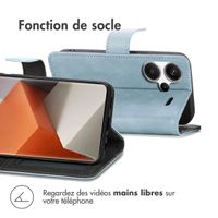 imoshion Étui de télephone portefeuille de luxe Xiaomi Redmi Note 13 Pro Plus (5G) - Bleu clair