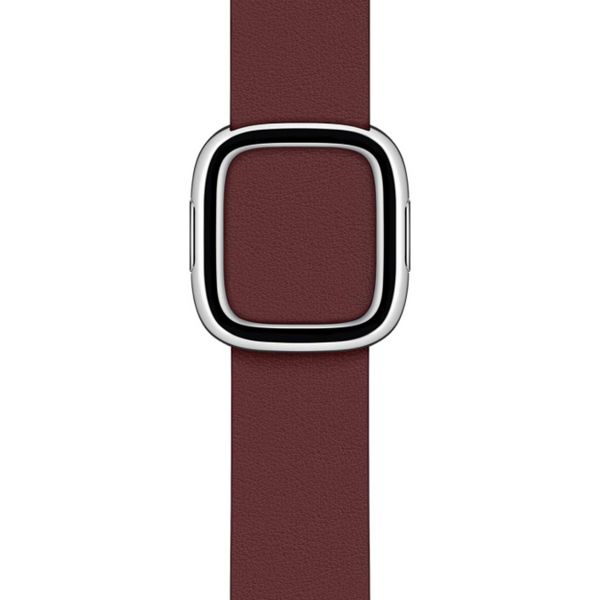 Apple Bracelet Leather Band Modern Buckle Apple Watch | 38/40/41/42 mm - Taille S - Garnet