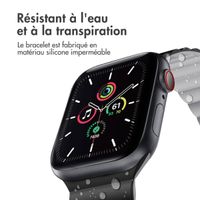 imoshion Bracelet en silicone magnétique Apple Watch | 38/40/41/42 mm - Noir / Gris