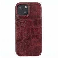 Selencia Coque arrière Croco avec MagSafe Apple iPhone 14 / 13 - Burgundy