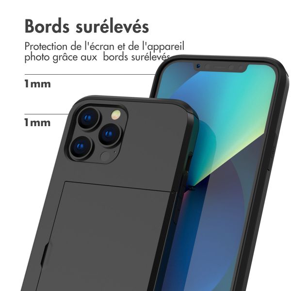 imoshion Coque arrière avec porte-cartes Apple iPhone 13 Pro - Noir