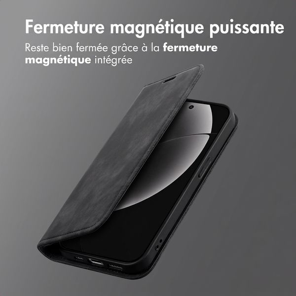 imoshion Étui de téléphone portefeuille Slim Realme GT 8 Pro - Noir