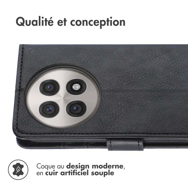 imoshion Étui de télephone portefeuille de luxe OnePlus 13R - Noir