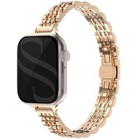 Selencia Bracelet en acier slim style Jubilee Apple Watch | 38/40/41/42 mm - Rose Doré