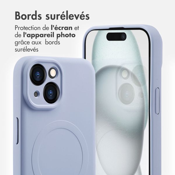 imoshion Coque Couleur avec MagSafe Apple iPhone 15 - Lila