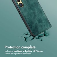 imoshion Étui de téléphone portefeuille Slim Samsung Galaxy S25 / S24 - Vert