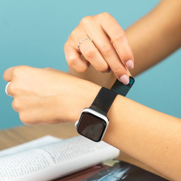 imoshion Bracelet milanais montre multipack Fitbit Versa 4 / 3 / Sense (2) - Noir & Rose
