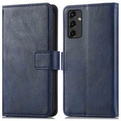imoshion Étui de télephone portefeuille de luxe Samsung Galaxy A14 (5G/4G) - Bleu foncé
